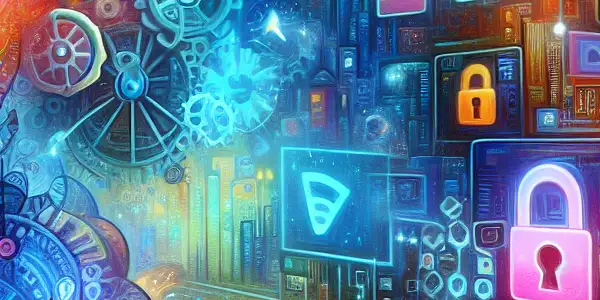 A vibrant digital landscape showcasing diverse characters and symbols representing the American adult entertainment industry.